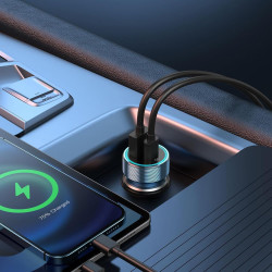 UncleS Adaptateur de chargeur de voiture USB C 2 ports rapide 3 1 a téléphone cigarette briquet chargeur de voiture portable