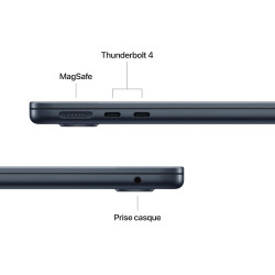 Apple MacBook Air 13 Pouces Portable avec Puce M5 : Écran Liquid Retina 13,6 Pouces, Mémoire unifiée 24 Go, SSD 1 to, Touch ID, 