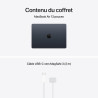 Apple MacBook Air 13 Pouces Portable avec Puce M5 : Écran Liquid Retina 13,6 Pouces, Mémoire unifiée 24 Go, SSD 1 to, Touch ID, 