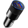 UncleS Adaptateur de chargeur de voiture USB C 2 ports rapide 3 1 a téléphone cigarette briquet chargeur de voiture portable