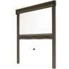 Avosdim Store moustiquaire fenêtre Alu Luxe - H160 x L100cm recoupable - Bronze - Protection contre les insectes