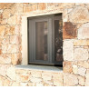 Avosdim Store moustiquaire fenêtre Alu Luxe - H160 x L100cm recoupable - Bronze - Protection contre les insectes