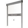 Avosdim Store moustiquaire fenêtre Alu Luxe - H160 x L100cm recoupable - Gris texturé 7038 - Protection contre les insectes