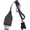 SM4P Câble de charge pour batteries au lithium 2 groupes 3,7 V pour DE36W DE65 HM202 EC08 EC16 Noir