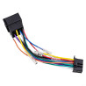 Câble adaptateur ISO 16 broches pour autoradio Pioneer DEH/MVH, câblage de 185 mm avec cuivre étamé, noir, câble de connexion et