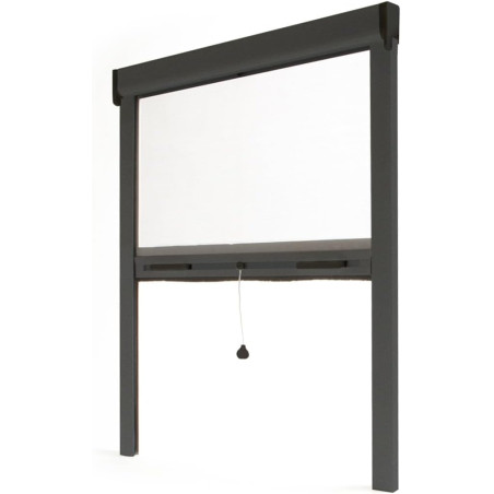 Avosdim Store moustiquaire fenêtre Alu Luxe (Anthracite, L80 x H 100 cm)