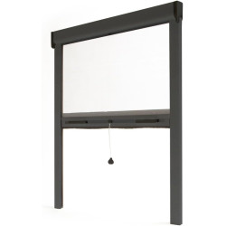 Avosdim Store moustiquaire fenêtre Alu Luxe (Anthracite, L150 x H 160 cm)