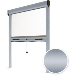 Avosdim Store moustiquaire fenêtre Alu Luxe - H220 x L150cm recoupable - Argent - Protection contre les insectes