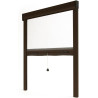 Avosdim Store moustiquaire fenêtre Alu Luxe (Marron, L150 x H 220 cm)