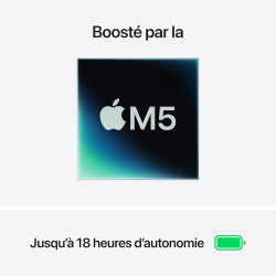 Apple MacBook Air 15 pouces Portable avec puce M5 : Conçu pour l’IA, Écran Liquid Retina 15,3 pouces, Mémoire unifiée 16 Go, SSD