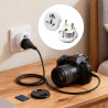 2 Pièces Adaptateur Prise Anglaise vers France, Adaptateur Prise Universelle Para UK China USA France Convertidor de Enchufe EU 