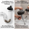 Furet Déboucheur Canalisation 10 m Professionnel – Furet Plomberie avec Câble et Ressort en Acier Flexible pour Évier, Douche et