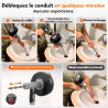 Furet Déboucheur Canalisation 10 m Professionnel – Furet Plomberie avec Câble et Ressort en Acier Flexible pour Évier, Douche et
