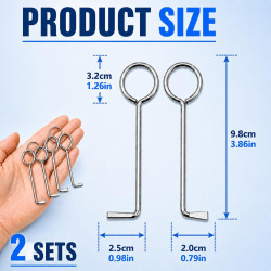 4PCS Clés à Serrure Professionnelles Universelles, Passe-Partout, Clé Universelle pour Porte Intérieure, Ouvre-Portes pour Serru