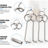 4PCS Clés à Serrure Professionnelles Universelles, Passe-Partout, Clé Universelle pour Porte Intérieure, Ouvre-Portes pour Serru