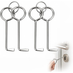4PCS Clés à Serrure Professionnelles Universelles, Passe-Partout, Clé Universelle pour Porte Intérieure, Ouvre-Portes pour Serru
