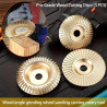 Disque de polissage pour meuleuse d'angle, kit de disques robustes pour sculpture sur bois, meule en carbure de tungstène pour l