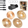 Disque de polissage pour meuleuse d'angle, kit de disques robustes pour sculpture sur bois, meule en carbure de tungstène pour l