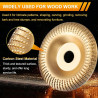 Disque de polissage pour meuleuse d'angle, kit de disques robustes pour sculpture sur bois, meule en carbure de tungstène pour l