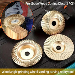 Disque de polissage pour meuleuse d'angle, kit de disques robustes pour sculpture sur bois, meule en carbure de tungstène pour l