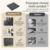 Sobuy Set de 15 Pièces Dalles Terrasse Exterieur Caillebotis Exterieur Revetement de Sol Système Clipsable pour Balcon et Terras