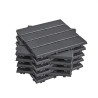 Sobuy Set de 15 Pièces Dalles Terrasse Exterieur Caillebotis Exterieur Revetement de Sol Système Clipsable pour Balcon et Terras