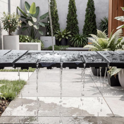 Sobuy Set de 30 Pièces Dalles Terrasse Exterieur Caillebotis Exterieur Revetement de Sol Système Clipsable pour Balcon et Terras
