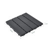 Sobuy Set de 45 Pièces Dalles Terrasse Exterieur Caillebotis Exterieur Revetement de Sol Système Clipsable pour Balcon et Terras