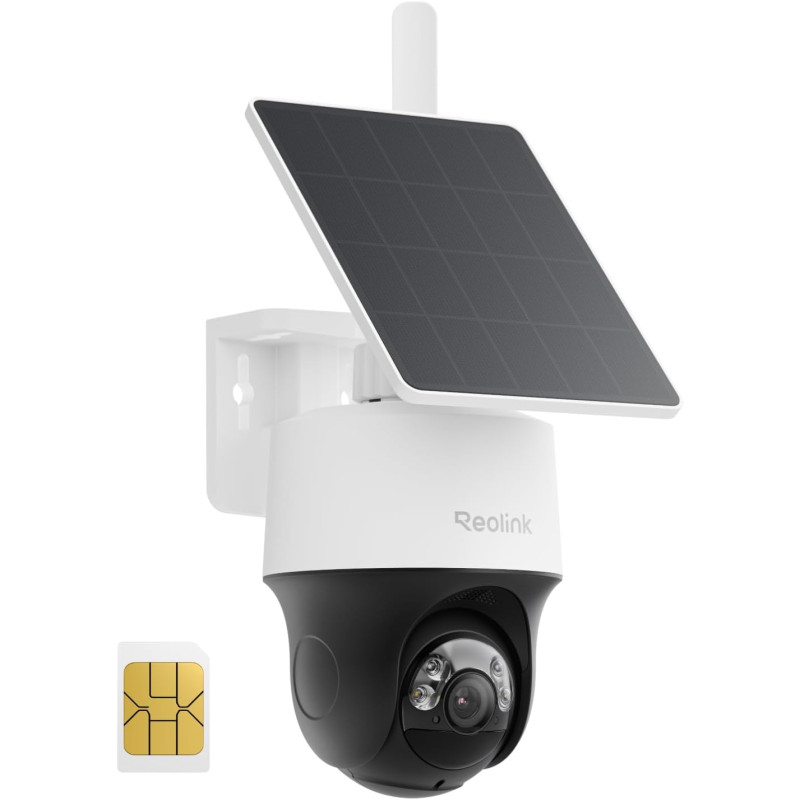 Reolink 4G LTE Caméra de Surveillance Extérieure sans Fil 4MP, Suivi Automatique 360°, Vision Nocturne Couleur, Détection IA, Ca