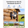 Reolink 4G LTE Caméra de Surveillance Extérieure sans Fil 4MP, Suivi Automatique 360°, Vision Nocturne Couleur, Détection IA, Ca