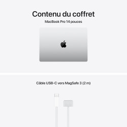 Apple MacBook Pro Ordinateur portable avec puce M5, CPU 10 cœurs et GPU 10 cœurs : Écran Liquid Retina XDR de 14,2 pouces, 1 To 