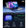 AOC 2025 AX15 Ordinateur Portable, Boîtier Métallique d'un PC Portable, 15,6 Pouces FHD 16 Go de DDR4 512 Go de SSD,N97 (6M Cach