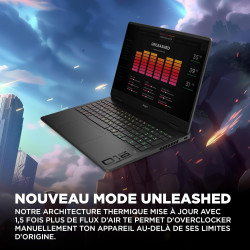 HP Omen 16-am0002sf Ordinateur Portable Gaming 16" FHD IPS 144 Hz, PC Portable Gamer (Intel Core 7 240H, RAM 16 Go, SSD 1024 Go,