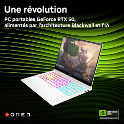 HP Omen Transcend 14-fb1000sf Ordinateur Portable Gaming 14" 2.8K OLED 120 Hz, PC Portable Gamer (Intel Core 7 255H, RAM 32 Go, 
