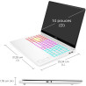 HP Omen Transcend 14-fb1000sf Ordinateur Portable Gaming 14" 2.8K OLED 120 Hz, PC Portable Gamer (Intel Core 7 255H, RAM 32 Go, 