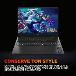 HP Omen 16-ap0000sf Ordinateur Portable Gaming 16" FHD IPS 144Hz, PC Portable Gamer (AMD Ryzen AI 7 350, RAM 32 Go, SSD 1024 Go,