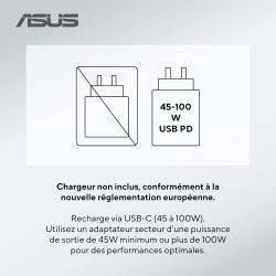 ASUS Chromebook CX1505 15.6" FHD 60Hz Pc Portable (Intel Celeron N50 jusqu'à 3.4 GHz, 8Go LPDDR5, 128Go eMMC, Intel UHD Graphics