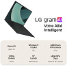 LG Gram 15Z80T-G.AU78F - PC Portable 15" 1290g | écran DCI-P3 99% FHD Format 16:9 | Intel® Evo™ AMD Ryz | RAM 16Go | SSD 1To NVM