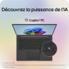LG Gram 16Z90TL-G.AU88F - PC Portable 16" 1239g, écran DCI-P3 99% QHD+ Format, Intel® Evo™ Ultra7, RAM 32Go, SSD 1To NVMe, Intel