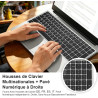 Ordinateur Portable Windows 11 Laptop, Film Silicone Pour Clavier AZERTY PC Portable 15,6 Pouces Windows 11 et Suite Office 365 