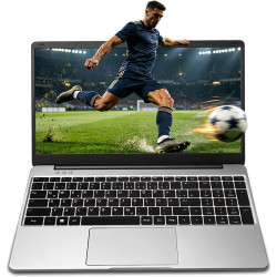 Ordinateur portable Windows 11 | Ordinateur portable 15,6" avec clavier allemand, convient pour les cours en ligne et le bureau 
