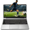 Ordinateur portable Windows 11 | Ordinateur portable 15,6" avec clavier allemand, convient pour les cours en ligne et le bureau 