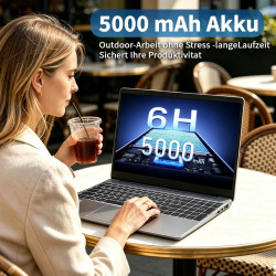 Ordinateur portable Windows 11 | Ordinateur portable 15,6" avec clavier allemand, convient pour les cours en ligne et le bureau 