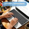 Ordinateur portable Windows 11 | Ordinateur portable 15,6" avec clavier allemand, convient pour les cours en ligne et le bureau 