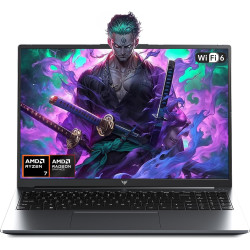 2025 Ordinateur Portable Gaming 16 Pouces - Processeur Ryzen 7 H255 (Jusqu'à 4.9 GHz), Pc Portable DDR5 16 Go, SSD 512 Go (Exten