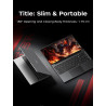 Ordinateur Portable 15,6" FHD 1920x1080, Processeur Ryzen 7 7730U Jusqu'à 4,5 GHz Ordinateur Portable de Gaming 16 Go RAM DDR4 *