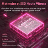 Ordinateur Portable 14 Pouces,Celeron J4105 Win11 Pro,8Go RAM DDR4 128Go SSD,Ultrabook,IPS 1920 x 1080 PC Portable,avec Protecti