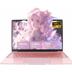 Ordinateur Portable 14 Pouces,Celeron J4105 Win11 Pro,8Go RAM DDR4 256Go SSD,Ultrabook,IPS 1920 x 1080 PC Portable,avec Protecti
