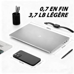 Ordinateur Portable 15,6" Full HD | PC Ultra-Fin | Processeur 3050e Dual Core | 16 Go RAM | SSD 512 Go Ultra-Rapide | Clavier Ré