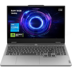 Lenovo LOQ 15IRX10 - Ordinateur Portable Gaming 15.6'' FHD 144Hz (Intel Core i5-13450HX, RAM 16Go, SSD 512Go, NVIDIA RTX 5050 8G
